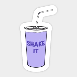 Purple Shake It Milkshake Sticker